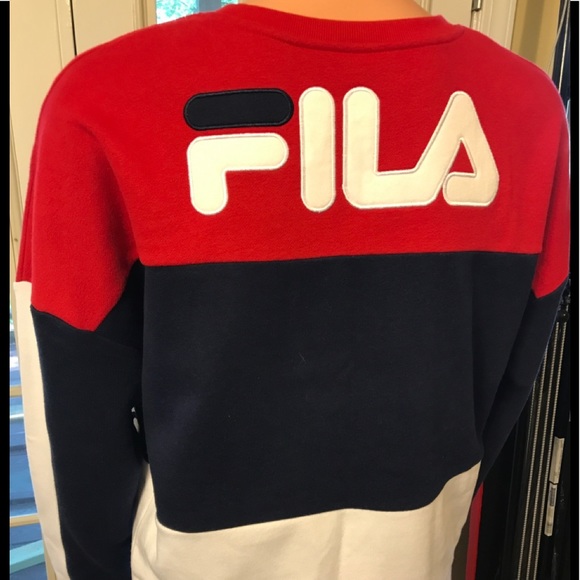 FILA Crewneck Colorblock Sweatshirt - Picture 8 of 9